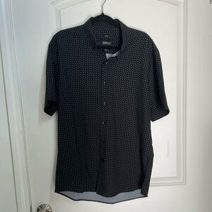 Men's Black Patterned Shirt